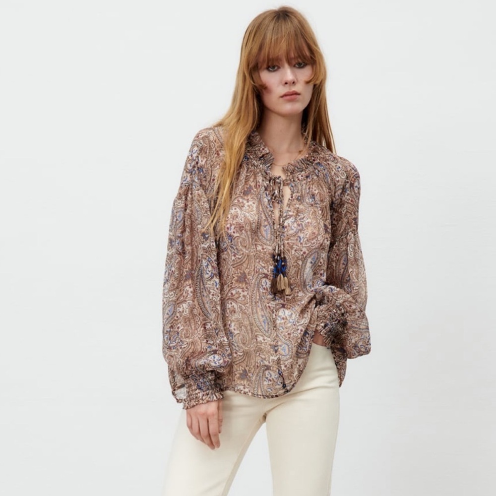 Zara Printed Blouse